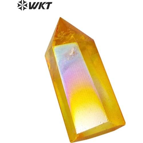 WT-G235 Wholesale custom Mixed colors Aura Crystal quartz Stone Natural aura spirit quartz point stone girlfriend gift