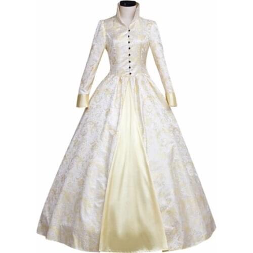 Womans Renaissance Medieval Gothic Dresses For Halloween Ball Gowns Costumes Gothic Evening Dresses Custom Made