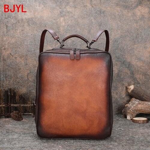 Genuine Leather large-capacity women backpack new female computer school backpack motorcycle casual travel backpacks 2020 ladies