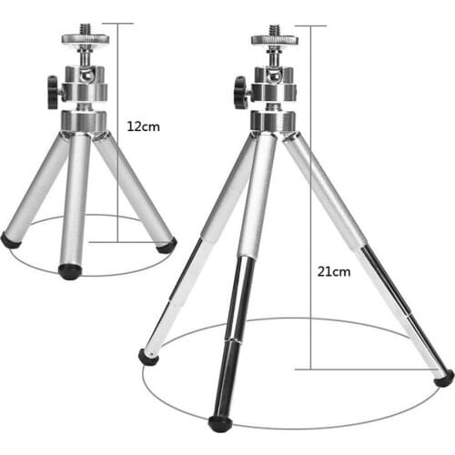 1PC Mini Aluminum Alloy Desktop Tripod 2 Section Stand Holder for Projector Camera