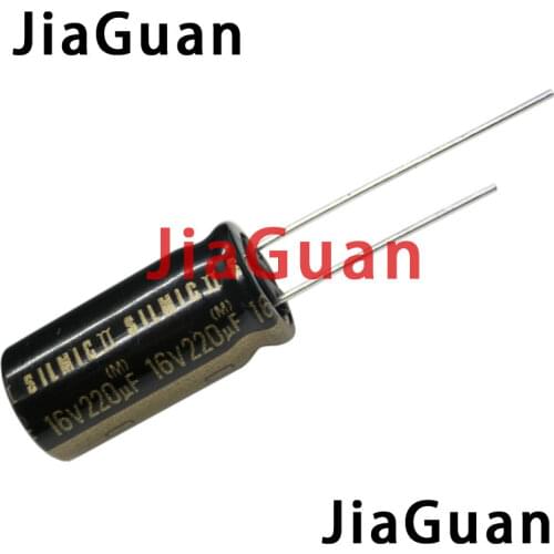 10PCS NEW ELNA RFS SILMIC II 16V220UF 10X20MM SILMICII 220UF 16V hot sale SILMIC2 220uf/16v audio capacitor 16V 220UF