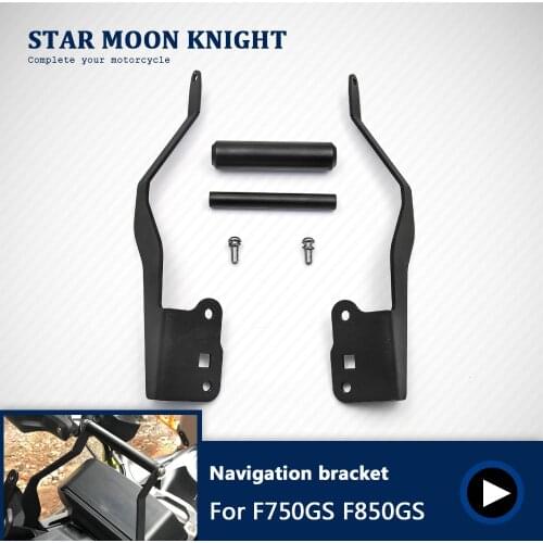 22mm Rod Motorcycle GPS Phone Navigation Bracket Stand mounting Holder For BMW F750GS F850GS 2018 2019 Black F850 F750 GS