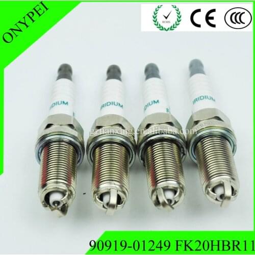 4pcs) 90919-01249 FK20HBR11 Iridium Spark Plug For Lexus GS350 IS250 LS460 90919 01249 FK20HBR 11 9091901249 FK20HBR-11
