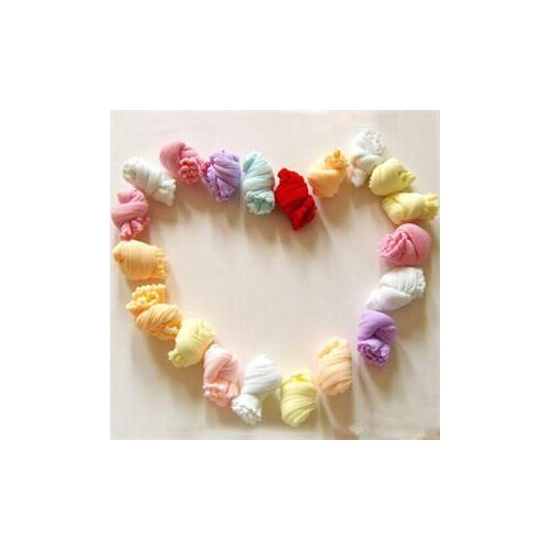 5 Pairs Cute Socks Girls Children Kids Solid Socks Lovely Cotton Socks for Girls Candy Color