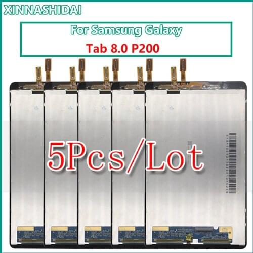5Pcs 8.0" For Samsung Galaxy Tab A 8.0 2019 SM-P200 SM-P205 P205 P200 LCD Display Touch Screen Digitizer Glass Panel Assembly