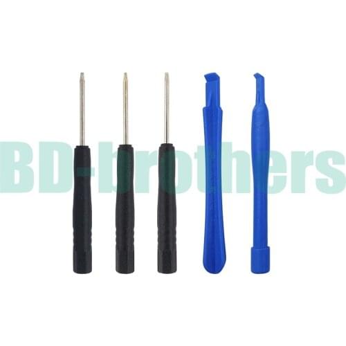5 in 1 Opening Tools Kit Open Tool Set Opening Tool Sets ( Crowbar + T4 T5 T6 ) for Blackberry 500set/lot