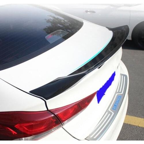 FOR Hyundai Elantra Big Spoiler ABS Plastic Rear Lip Wing Car Trunk Decorate Accessories Refit Auto Styling Refit 2015-2019