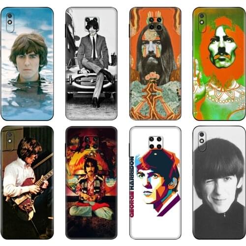 Black tpu Case For Xiaomi Redmi 7A 8 8A 9 9A 9C Case Redmi Note 8T 8 Pro T Note 9 9S 9 Pro George Harrison my favorite Beatle