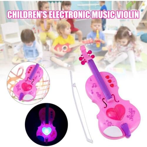 Child Simulation Violin Toy Electric Musical Instrument With Music Demo Sounds Early Childhood Education Toys M09