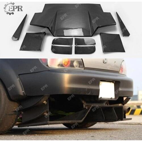 For Universal JDM GT500 Style Carbon Fiber Rear Under Diffuser