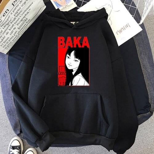 Junji Ito Hoodie Women Anime Manga Harajuku Oversized Tomie Hoodie Female Funny Kawaii Fleece Sweatshirt Pullovers Hoody Clothes