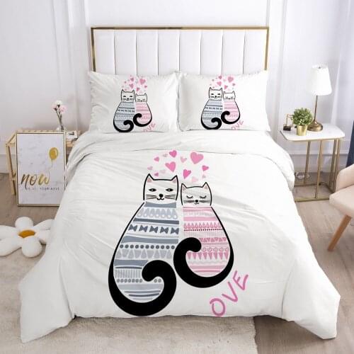 Bedding Set Duvet Cover Sets Quilt Covers Pillowcase Blanket Case Bed Linens Full Twin Size 3D Design Cartoon Bedclothes