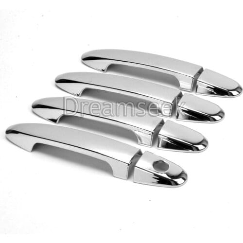 Door Handle Cover For Hyundai Santa Fe 2007 2008 2009 2010 2011 2012 ABS Chrome Molding Trim Bezel Exterior Decoration