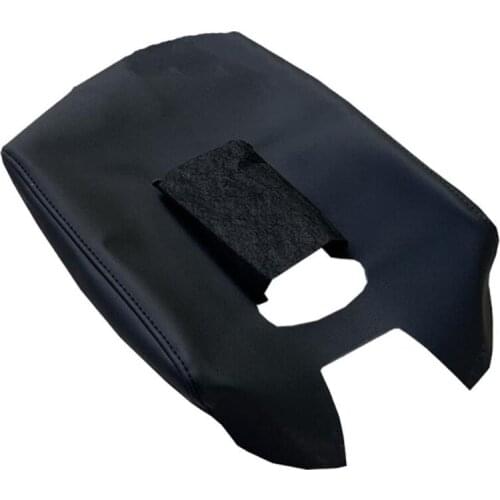 Car Center Console Lid Armrest Cover for Chevy Silverado GMC Sierra 2014-2018 Microfiber Leather Console Lid Cover