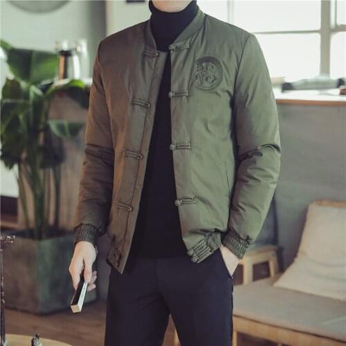 Men Jackets MenS Clothing 2020 Mens Coat Army Green Jackets Autumn Winter Cotton Jacket MenS Clothes Thick Size M-5Xl KK3385