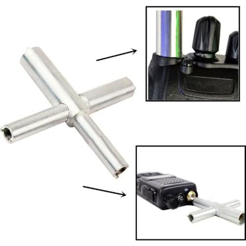 Mini Universal Walkie Talkie Repair Screwdriver Cross Shaped Disassemble Destuffing Tool For Kenwood Two Way Radio