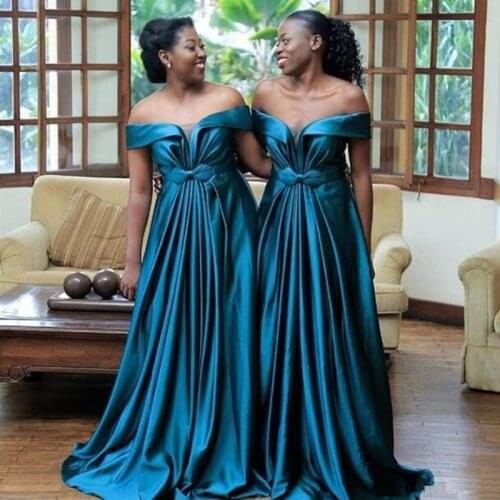 2020 New Off Shoulder Plus Size Prom Dresses Evening Gowns Women Formal Long Bridesmaid Dresses Wedding Guest Dress