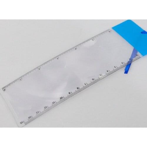 1Pice Portable Handheld Magnifying Glass Business Card Card Type PVC Ultra-thin 3X Bookmark Magnifying Glass