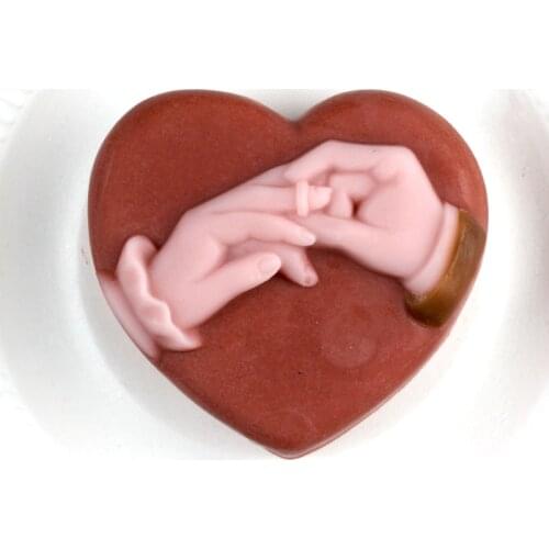 Love Heart Silicone Soap Mold Natural Handmade Craft Resin Clay Chocolate Candy Mould
