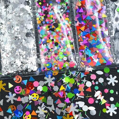 Mixed style Acrylic nail art decorations decals Sticker nail sequins glitter manicure beauty Styling Accessories tools #6
