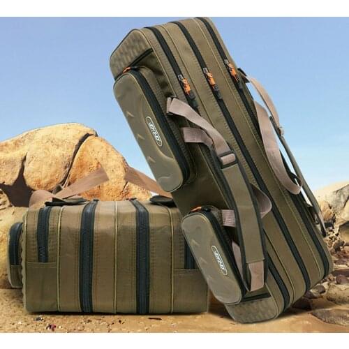 2/3/4 Layer Multifunctional Waterproof Fishing Gear Bag Fishing Bag 1.25m Fishing Rod Bag Fishing Rod Reel Storage Bag Bag