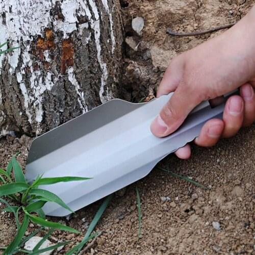 Outdoor Titanium Shovel Lightweight Portable Gardening Tool Multifunctional Tool Titanium Shovel For Hiking Camping And Survival