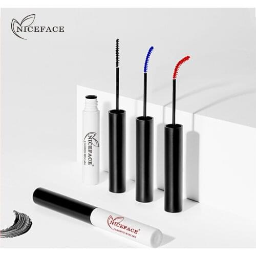 7 Colors 4D Silk Fiber Lash Colored Mascara Waterproof Rimel Eyelash Extension Black Red Thick Lengthening Eye Lashes Cosmetics