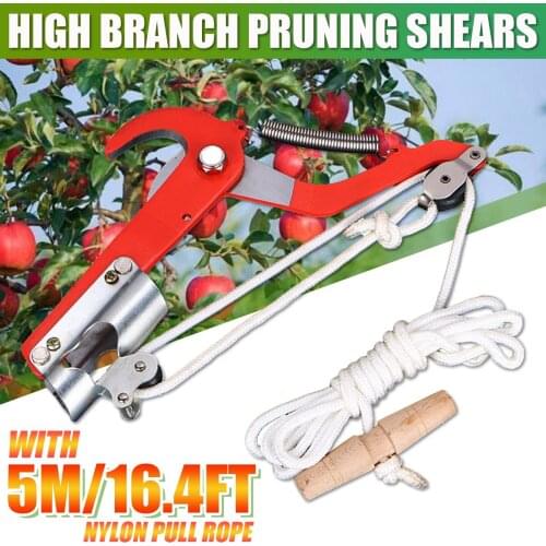 5M Telescopic Extendable High Reach Garden Tree Saw Branch Pruner Cut Lopper