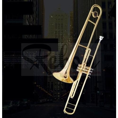 Weifang Rebon Bb key Lacquer Gold Marching Trombone