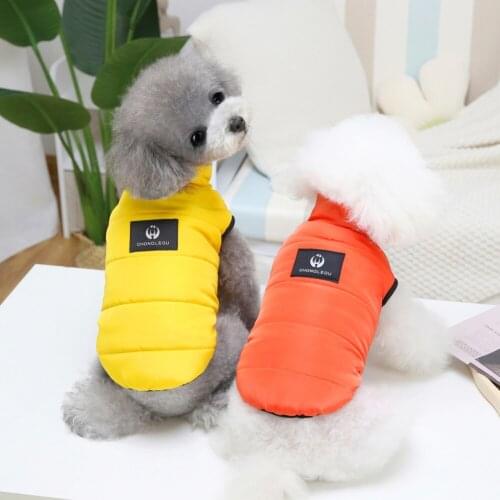Pet Dog Vest Thicken Coat Winter Warm Fleece Dog Coat Clothes For Small Medium Large Dog Chihuahua French Bulldog Pug Clothing