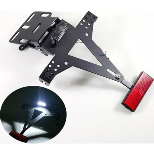 1 Set Metal Motorcycle License Plate Bracket Frame Motocross Rear Light Turn Signal Holder For Yamaha FZ6 YZF R25 R15 R6 R3 R1