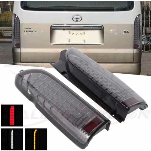 2pcs Car bumper lamp Tail Lights For Hiace Taillight 2005-2018 year Led Tail Lights Fog lamp Hiace Rear Lamp Brake Lamp