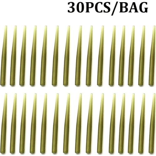 30PCS Carp Fishing Accessories Anti Tangle Sleeves Hook Sleeve for Hair Rig Carp Coarse Fishing Tackle
