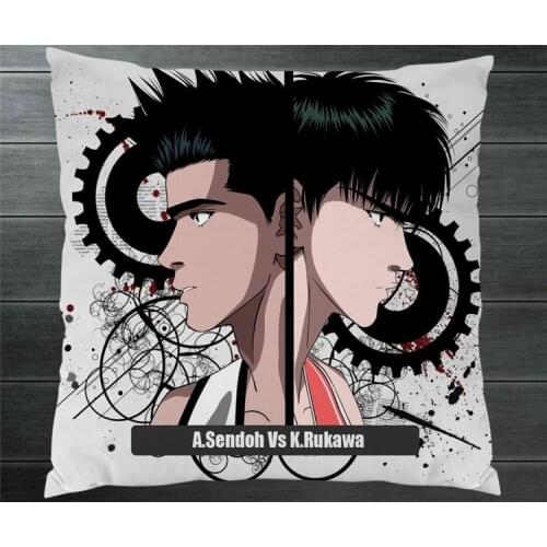 Anime SLAM DUNK Sendoh Akira Rukawa Kaede Two Side 40x40cm Pillowcase Pillow Case Cover Cosplay Manga Gift BED/SOFA/CAR Decor P5