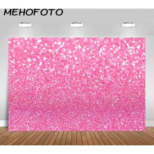 MEHOFOTO Bokeh Pink Spots Photography Backdrop Shinning Glitter Birthday Bridal Shower Newborn Baby Portrait Photo Studio