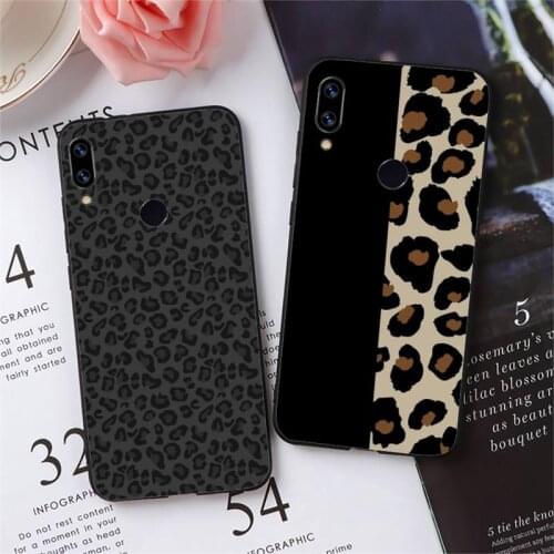 Leopard Print Pattern Phone Case For Xiaomi Redmi note 7 8 9 pro 8T 9A 9S Mi Note 10 Lite pro