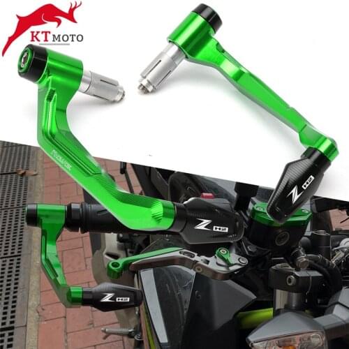 For KAWASAKI ZH2 Z H2 Zh2 2019-2021 Motorcycle CNC Handlebar Handle grips Bar Ends + Brake Clutch Levers Guard Protector