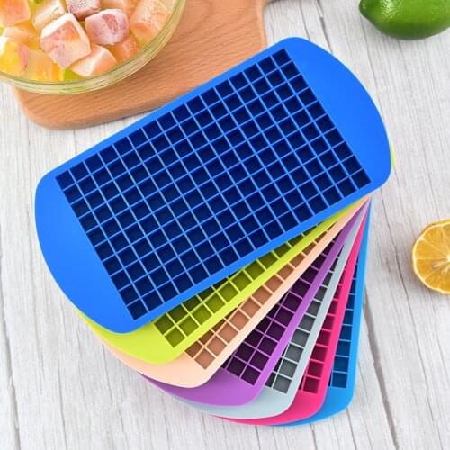 Ice Cube Tray 160 Grids 1X1cm Silicone Fruit Ice Cube Maker DIY Creative Small Ice Cube Mold Square Shape Kitchen Accessories