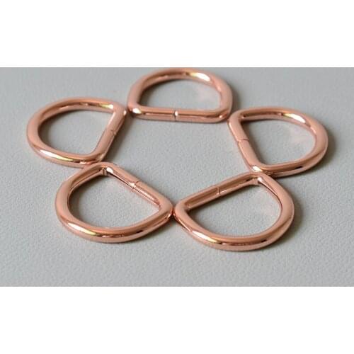 50 Pcs Metal D Ring 1 Lnch(25mm)Non Welded Nickel Plated Pack For Dog Collars,Clothing And Harnesses Projects Durable Metal