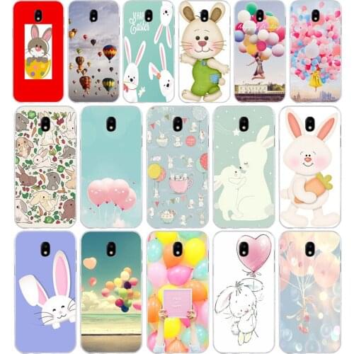 243H Balloon Rabbit Flower Soft Silicone Tpu Cover phone Case for Samsung j3 j5 j7 2016 2017 a3 2016 a5 2017 a6 2018
