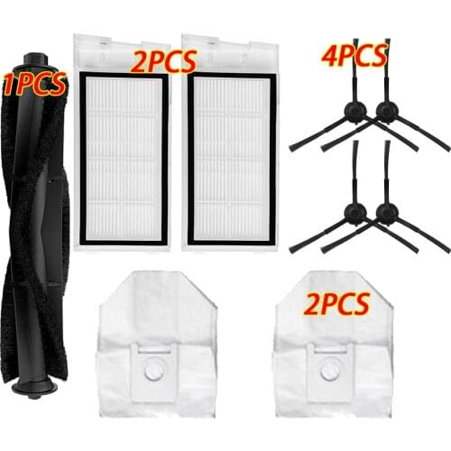 Side Brush Kit Main Brush for Xiaomi RoidMi EVE Plus Sweeper Parts Dust Bag Mop Rag Vacuum Cleaner Accessories