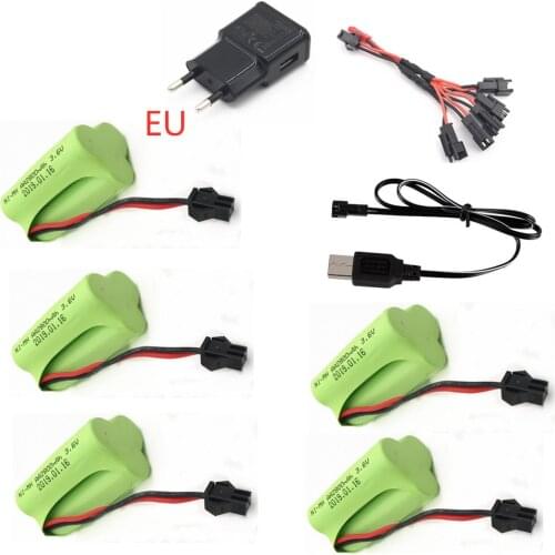 3.6v 2800mAh Battery Charger sets For Rc toy Car Tank Train Robot Boat Gun AA NIMH 2400mAh 3.6v Rechargeable Battery Pack