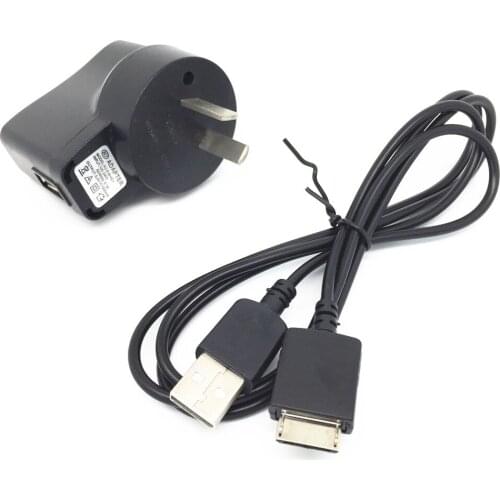 USB Battery Wall Charger+data CABLE for SONY Walkman MP3 NW-A916 NW-A918 NW-A919 NW-A919/BI NW-A800 NW-A805 NW-A806 NWZ-E438F