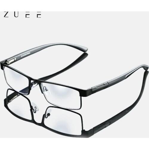 Men Titanium alloy Reading Glasses Non spherical 12 Layer Coated Retro Business Hyperopia Prescription Eyeglasses
