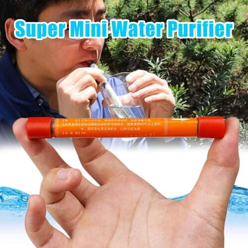 Portable Water Purifier Pocket Water Purification Straw Pen Outdoor Mini Water Purification Life Emergency Straw C3