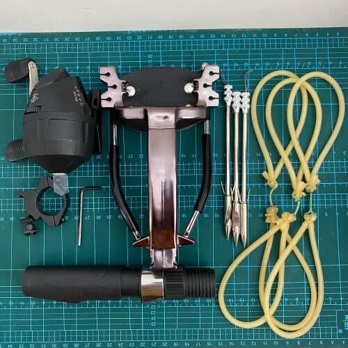 Big Power New Slingshot Outdoor Hunting Using a Foldable Slingshot With a Wrist Rest With Rubber Band Sling Shot Catapult