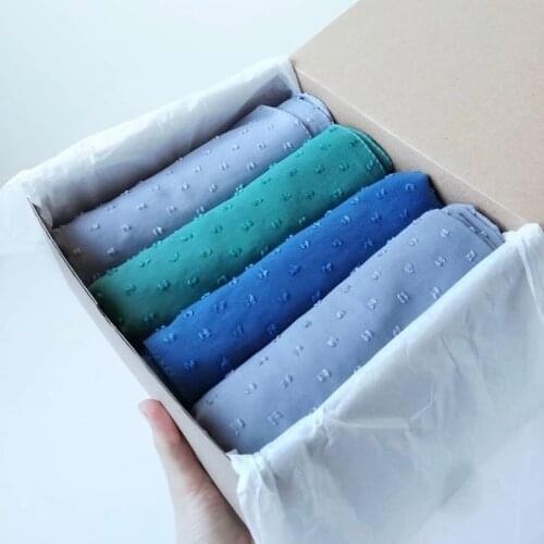 Luxuey Pom Pom Bubble Chiffon Hijab Scarf Women Long Shawls Head Wrap Muslim Headband Maxi Islamic Sjaal 180*70cm 1PC Retail