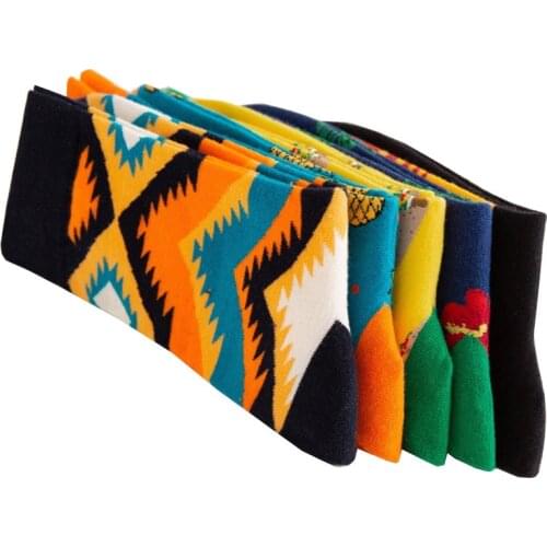 Christmas Socks Unisex Women Cartoon Cute Fruit socks Creative Hip Hop Colorful Funny Socks happy Mens big size Crew Socks