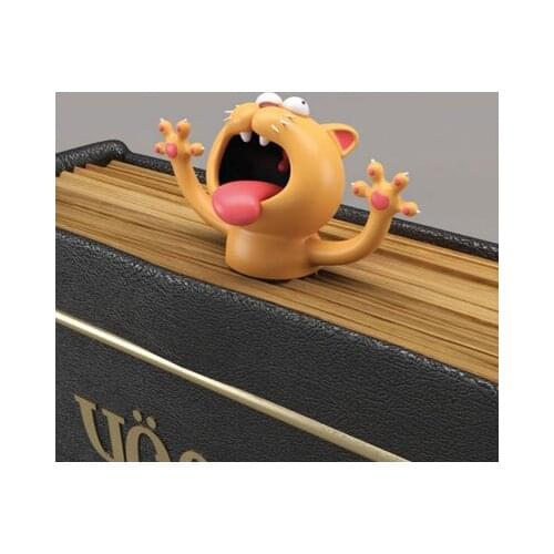 Creative 3D Stereo Bookmarks for Books Cute Animal Cartoon Design Bookmark for Kids Stationery Supplies PVC Bookmark Pages Mark