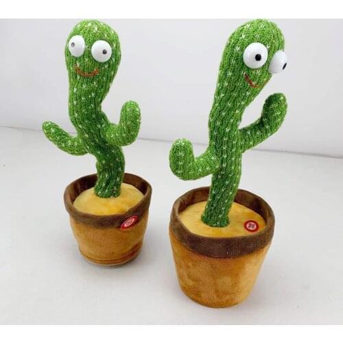 Funny Dancing Cactus Plush Toy Electric Singing 120/60/3 Songs Dancing And Twisting Cactus Childhood Education Toys Home Decor